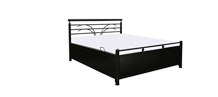 Queen size bed with hydraulic storage