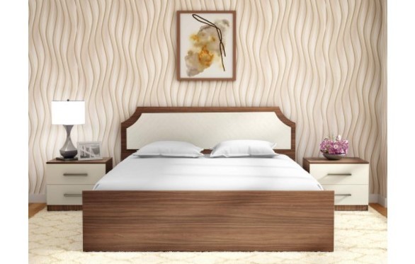 Queen size bed with hydraulic storage