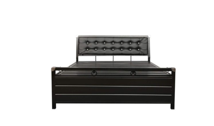 Queen size bed with hydraulic storage