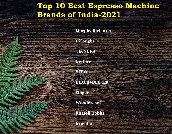 espresso brands