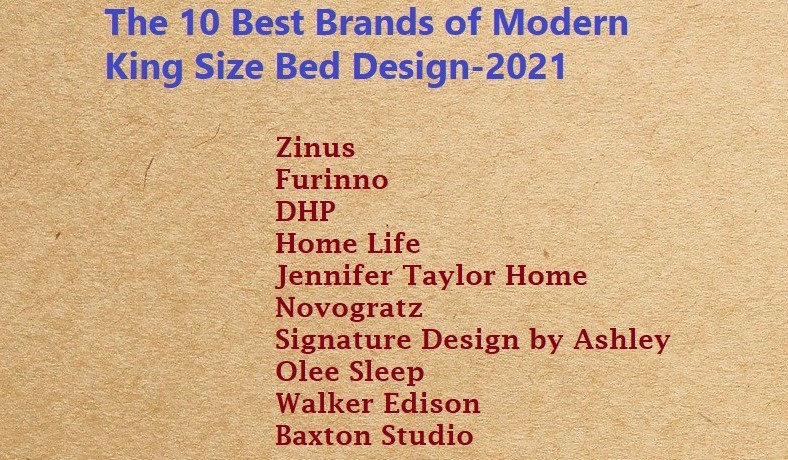 Modern King Size Bed Design 