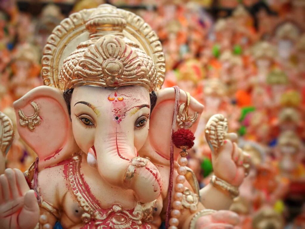 ganpati decoration at home