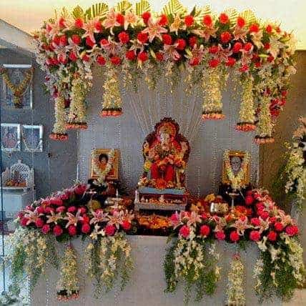 Ganpati Decoration at Home