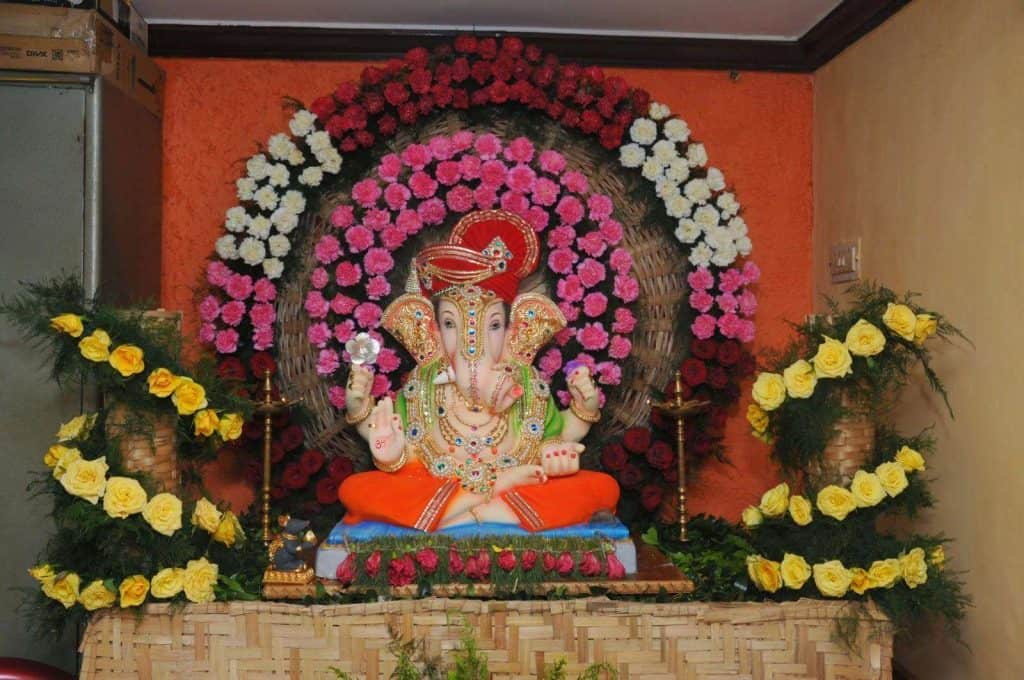 Ganpati Decoration at Home