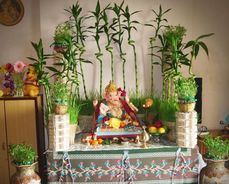 Ganpati Decoration at Home