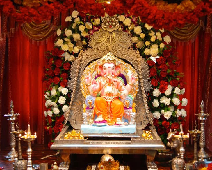 Ganpati Decoration at Home