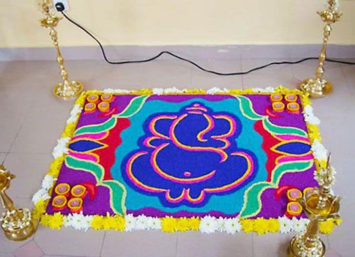Ganpati Decoration at Home