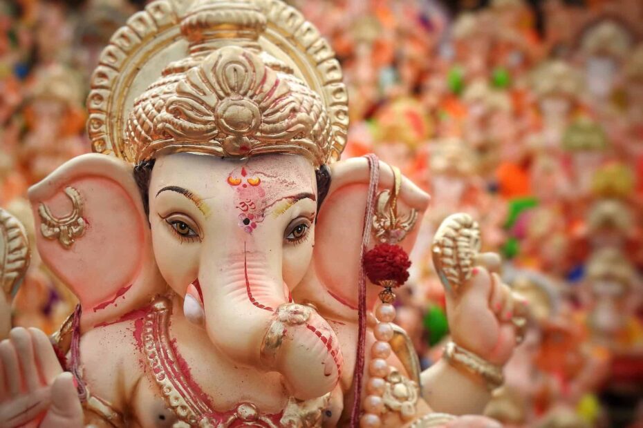 ganpati decoration at home