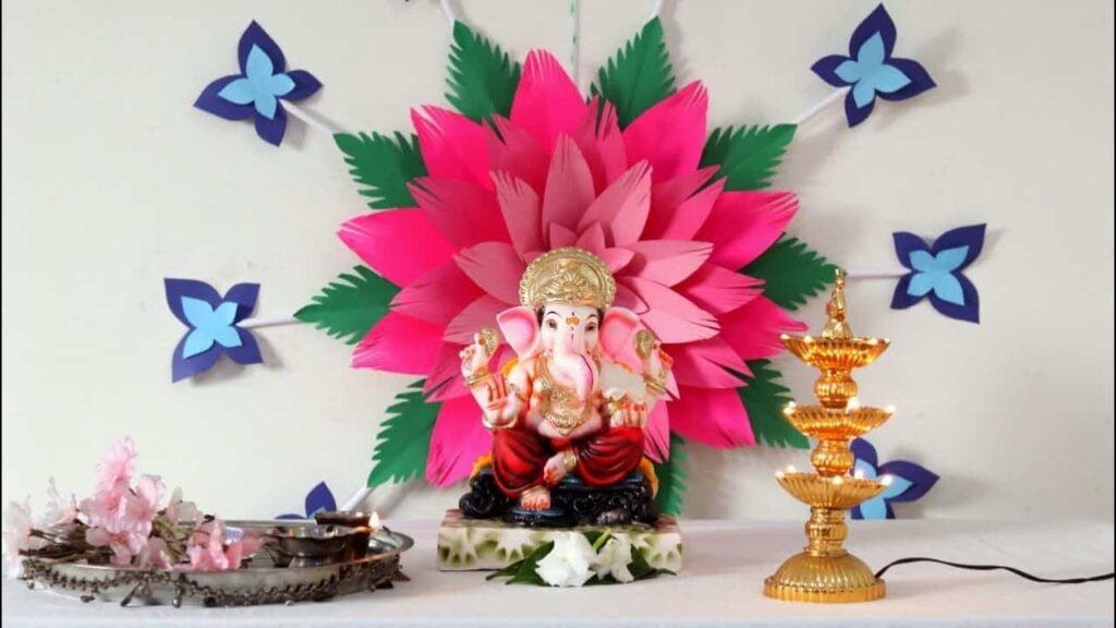 Ganpati Decoration at Home
