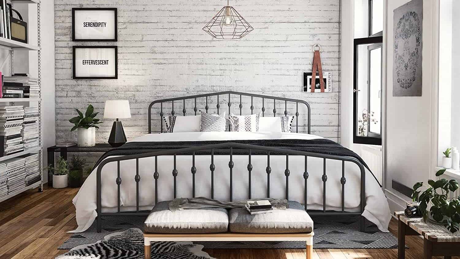 King Size Bed Frame With Headboard
